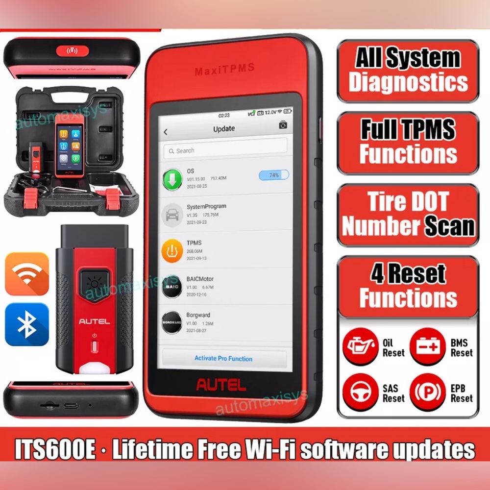 Autel MaxiTPMS ITS600E TPMS Programming Relearn Diagnostic Tool Oil EPB BMS SAS